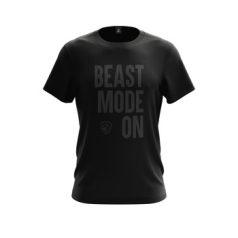 Fekete "Beast Mode On"  Férfi Póló