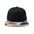 Fekete-Fehér Virágmintás Snapback sapka
