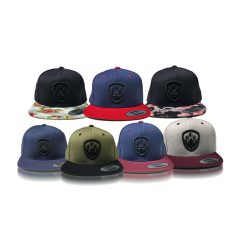 Fekete-Fehér Virágmintás Snapback sapka